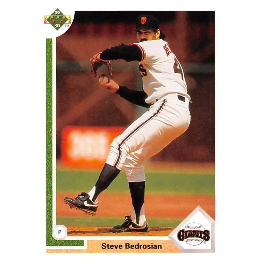 1991 Upper Deck #422 Steve Bedrosian EX Excellent San Francisco Giants Baseball Card