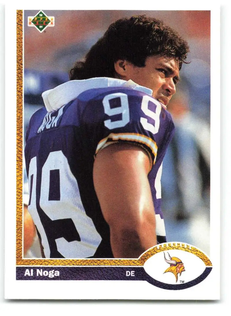 1991 Upper Deck #423 Al Noga NM-MT Minnesota Vikings Football Card - Football Card Single