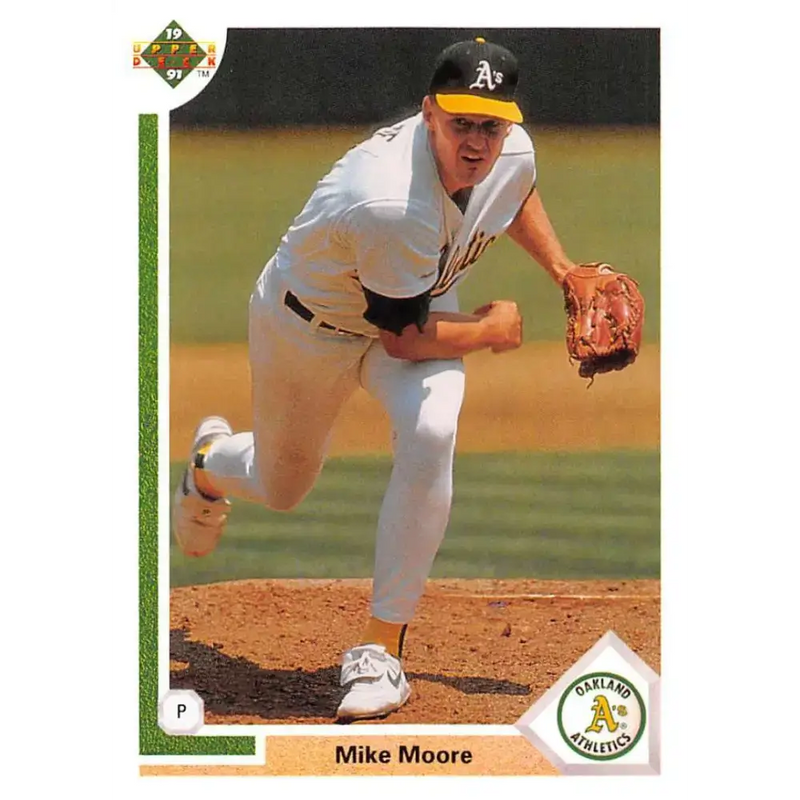 1991 Upper Deck #423 Mike Moore NM-MT Oakland Athletics Baseball Card - Baseball Card Single