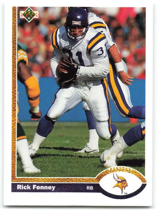 1991 Upper Deck #425 Rick Fenney NM-MT Minnesota Vikings Football Card - Football Card Single