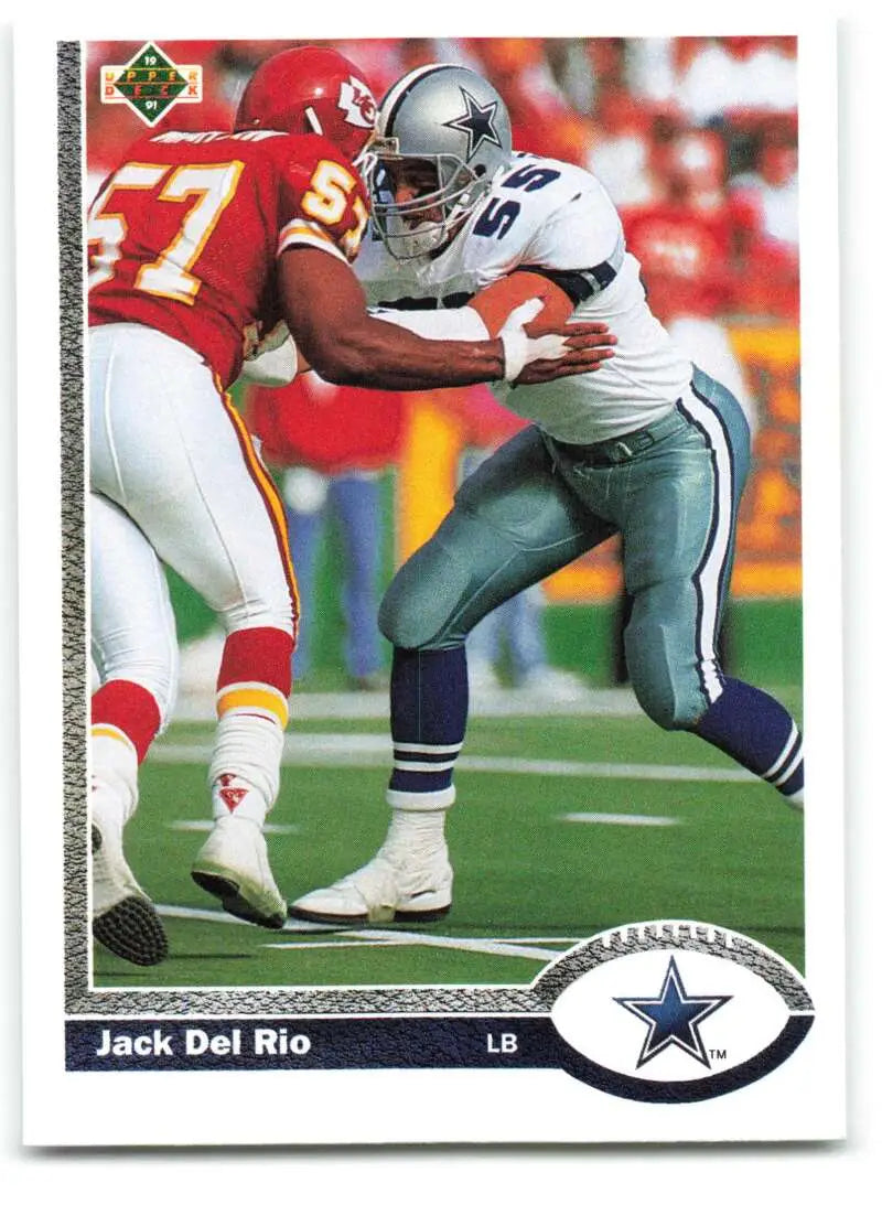 1991 Upper Deck #426 Jack Del Rio NM-MT Dallas Cowboys Football Card - Football Card Single