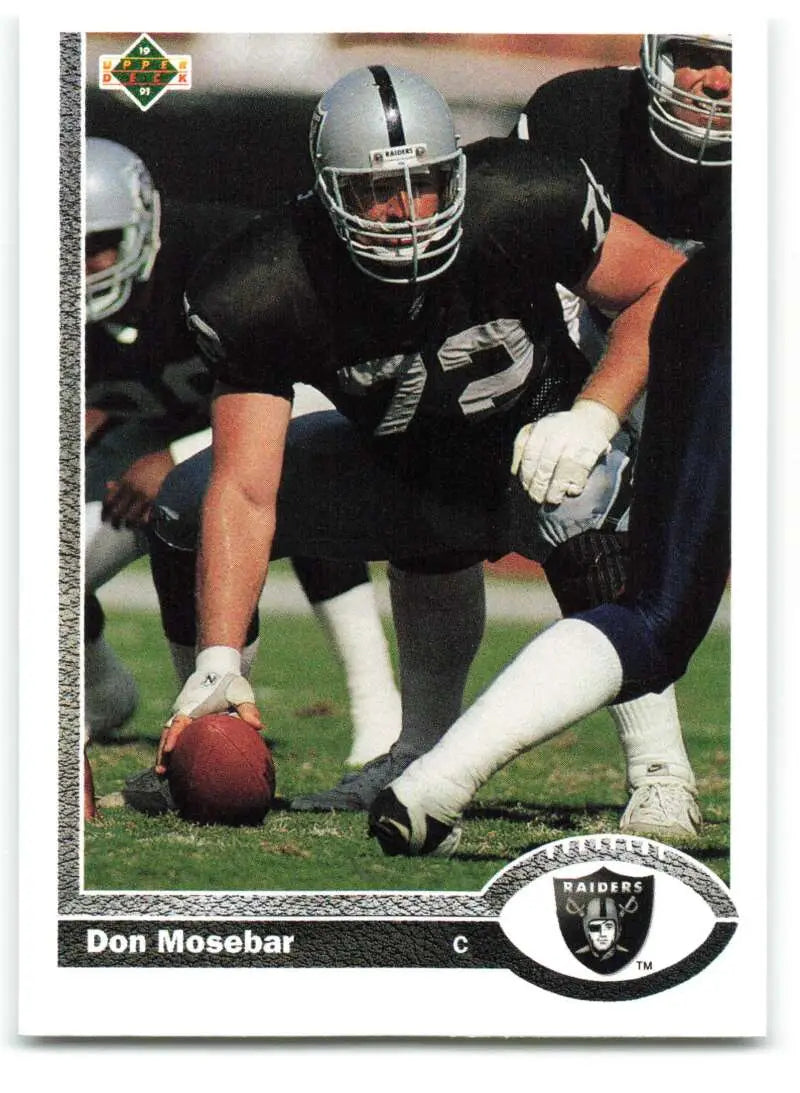 1991 Upper Deck #427 Don Mosebar NM-MT Los Angeles Raiders Football Card - Football Card Single