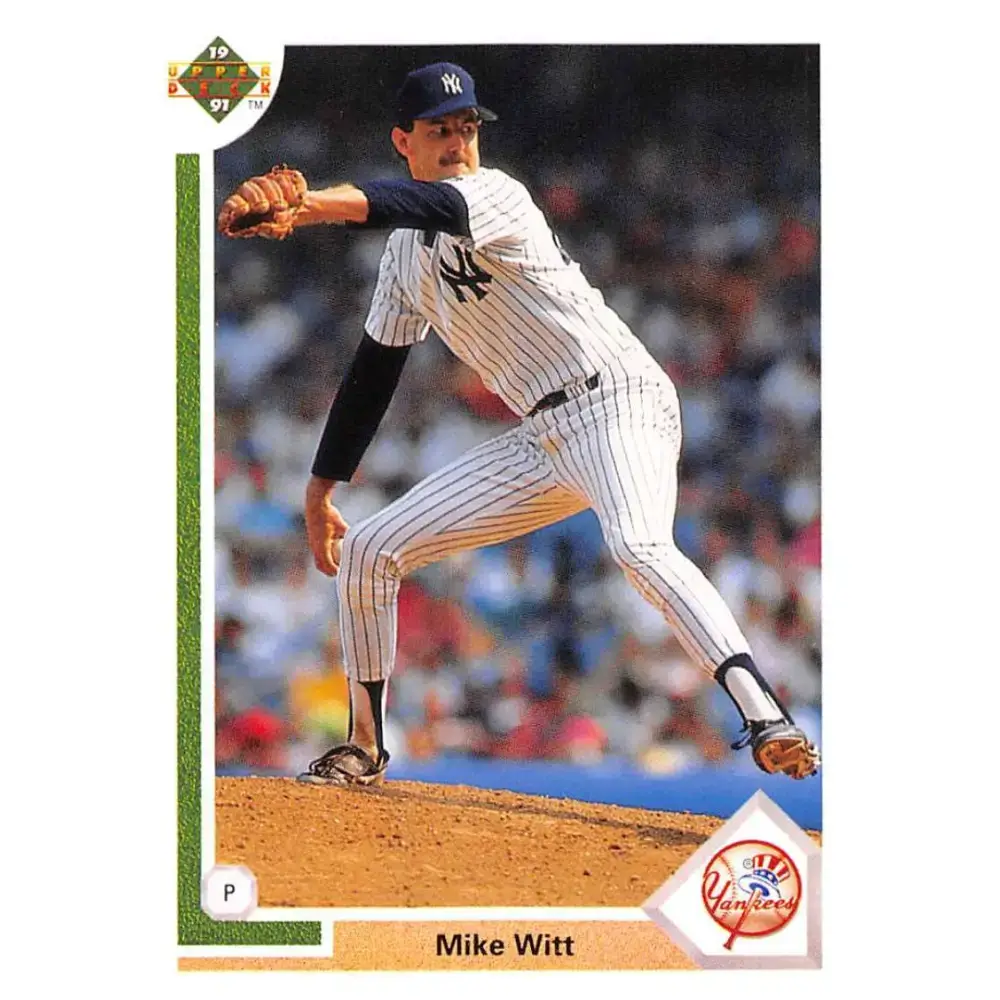 1991 Upper Deck #429 Mike Witt EX Excellent New York Yankees Baseball Card - Baseball Card Single
