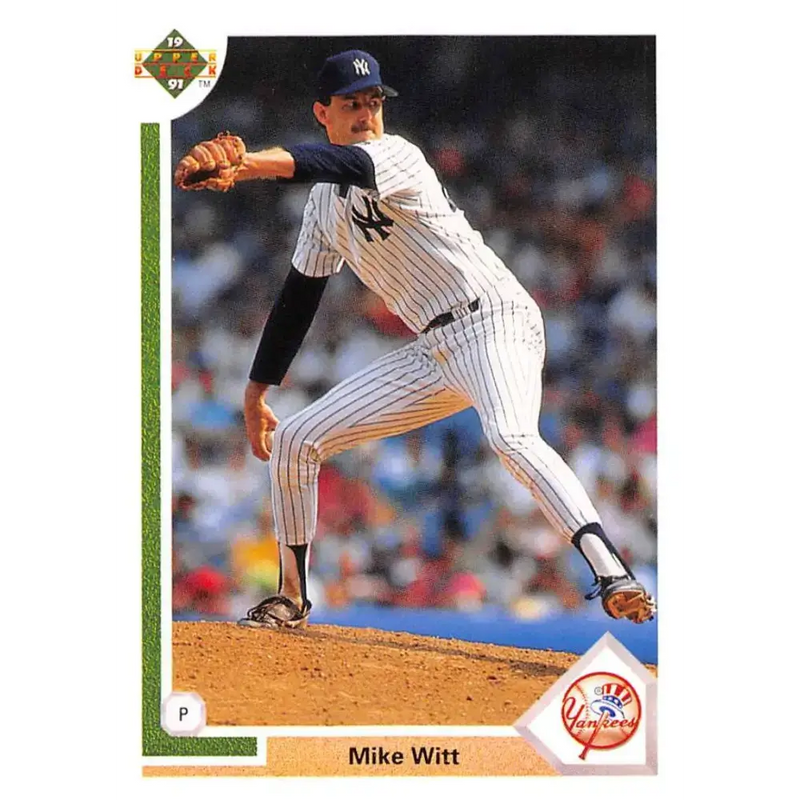 1991 Upper Deck #429 Mike Witt EX Excellent New York Yankees Baseball Card - Baseball Card Single