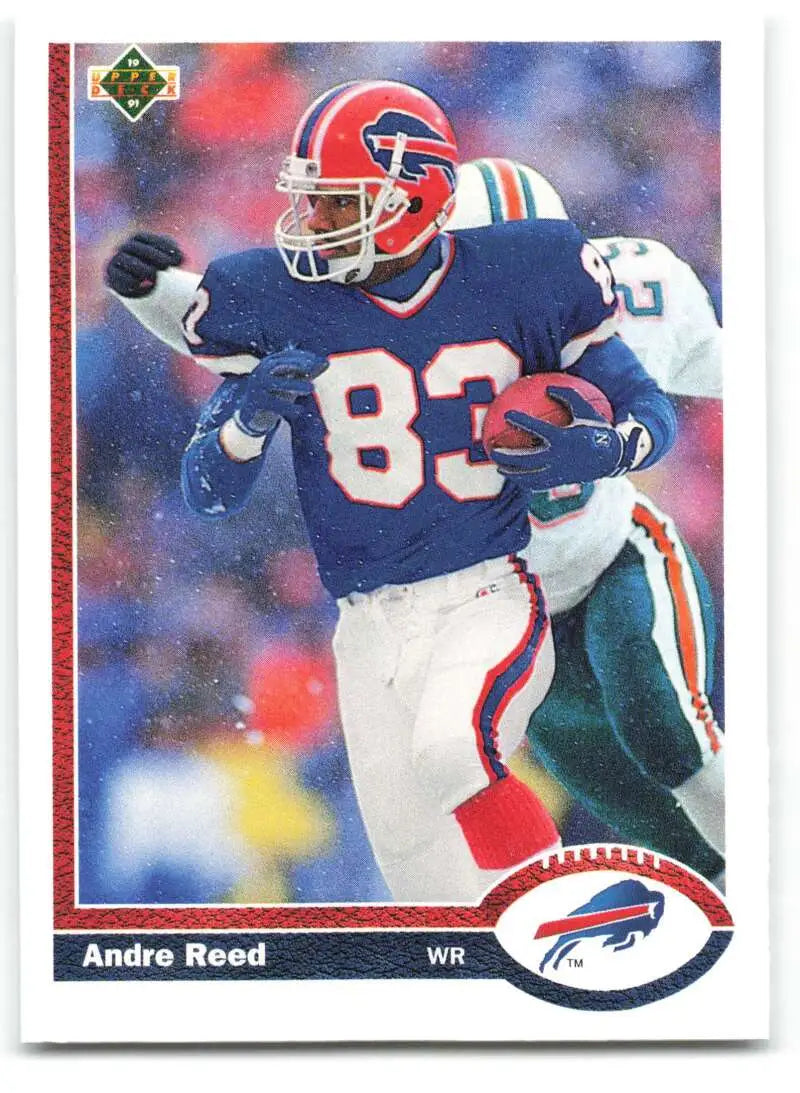 1991 Upper Deck #43 Andre Reed NM-MT Buffalo Bills Football Card - Football Card Single