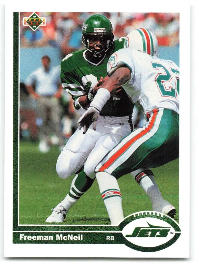 1991 Upper Deck #431 Freeman McNeil NM-MT New York Jets Football Card - Football Card Single