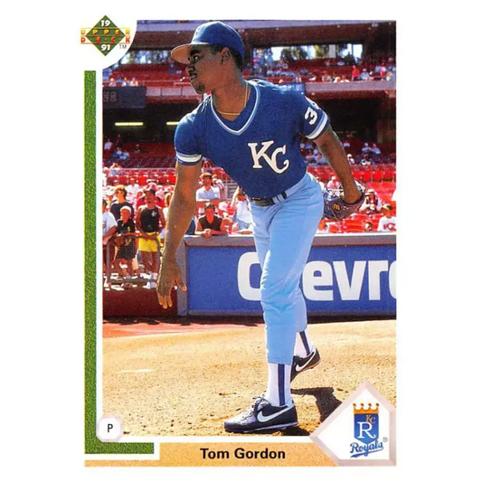 1991 Upper Deck #431 Tom Gordon EX Excellent Kansas City Royals Baseball Card - Baseball Card Single