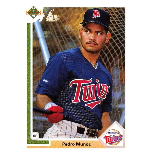 1991 Upper Deck #432 Pedro Munoz EX Excellent RC Rookie Minnesota Twins Baseball Card
