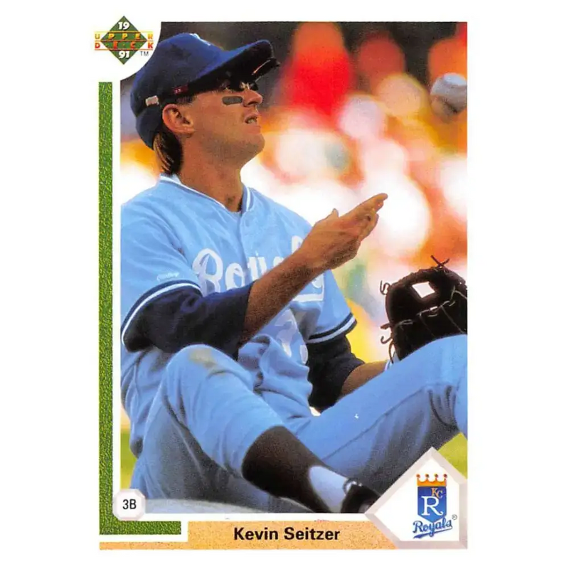 1991 Upper Deck #433 Kevin Seitzer EX Excellent Kansas City Royals Baseball Card - Baseball Card Single