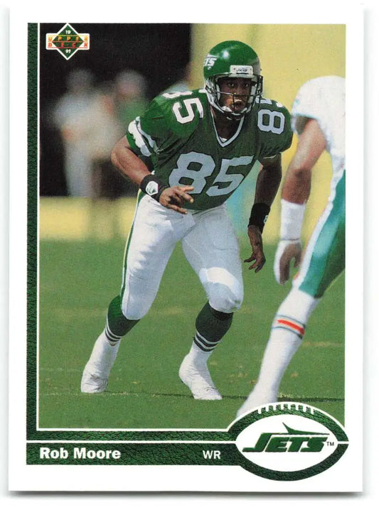 1991 Upper Deck #435 Rob Moore NM-MT New York Jets Football Card - Football Card Single