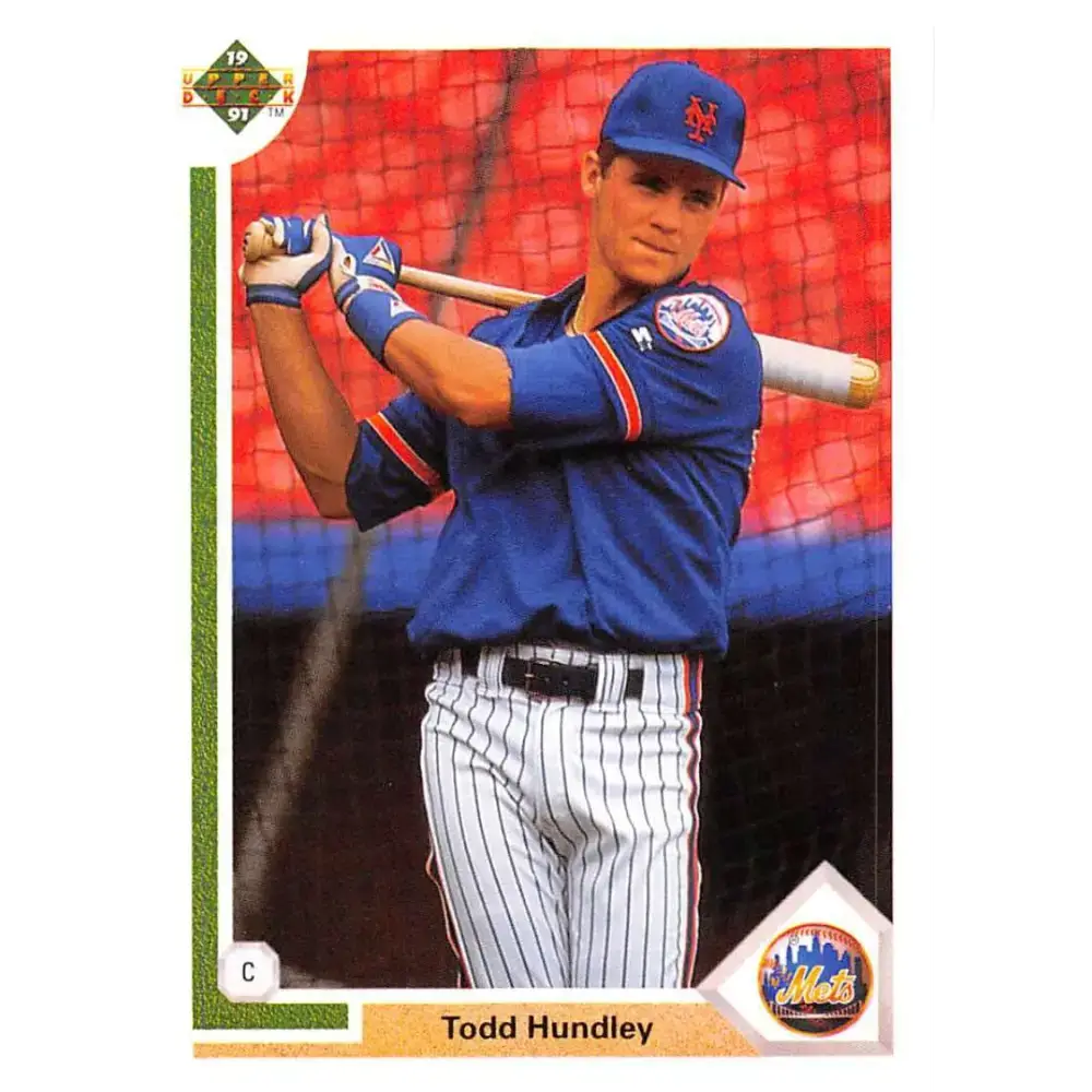 1991 Upper Deck #440 Todd Hundley EX Excellent New York Mets Baseball Card - Baseball Card Single