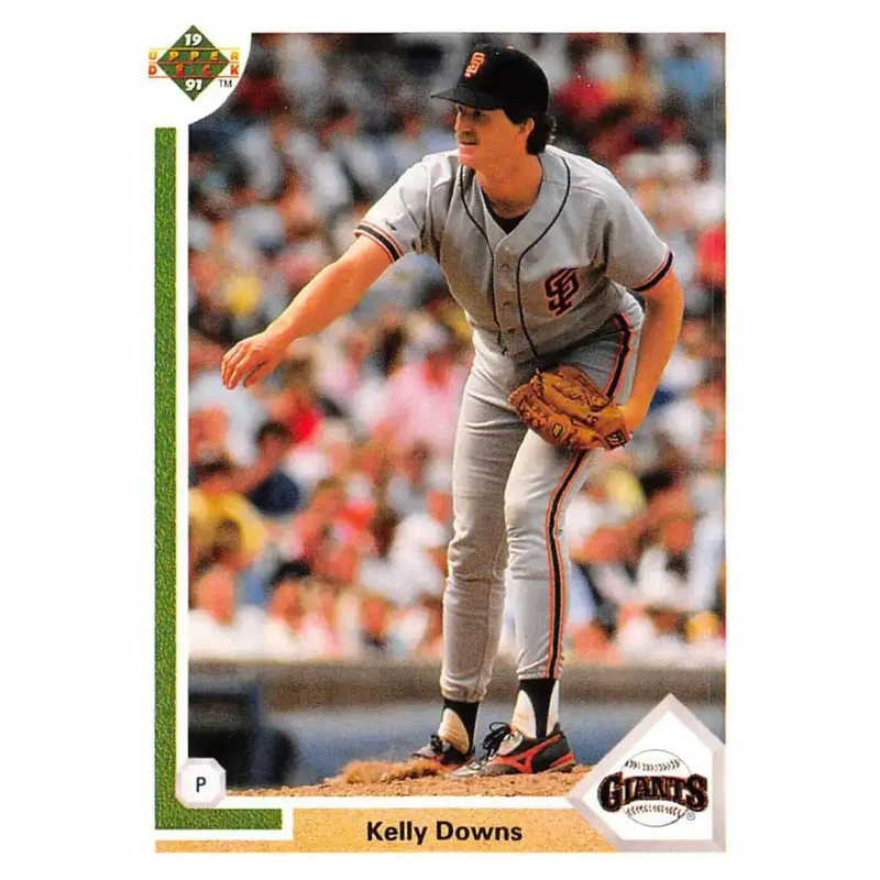 1991 Upper Deck #441 Kelly Downs EX Excellent San Francisco Giants Baseball Card - Baseball Card Single