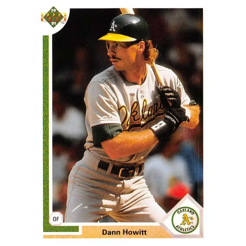 1991 Upper Deck #442 Dann Howitt EX Excellent Oakland Athletics Baseball Card - Baseball Card Single