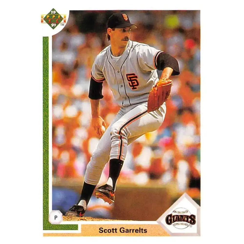 1991 Upper Deck #443 Scott Garrelts EX Excellent San Francisco Giants Baseball Card - Baseball Card Single
