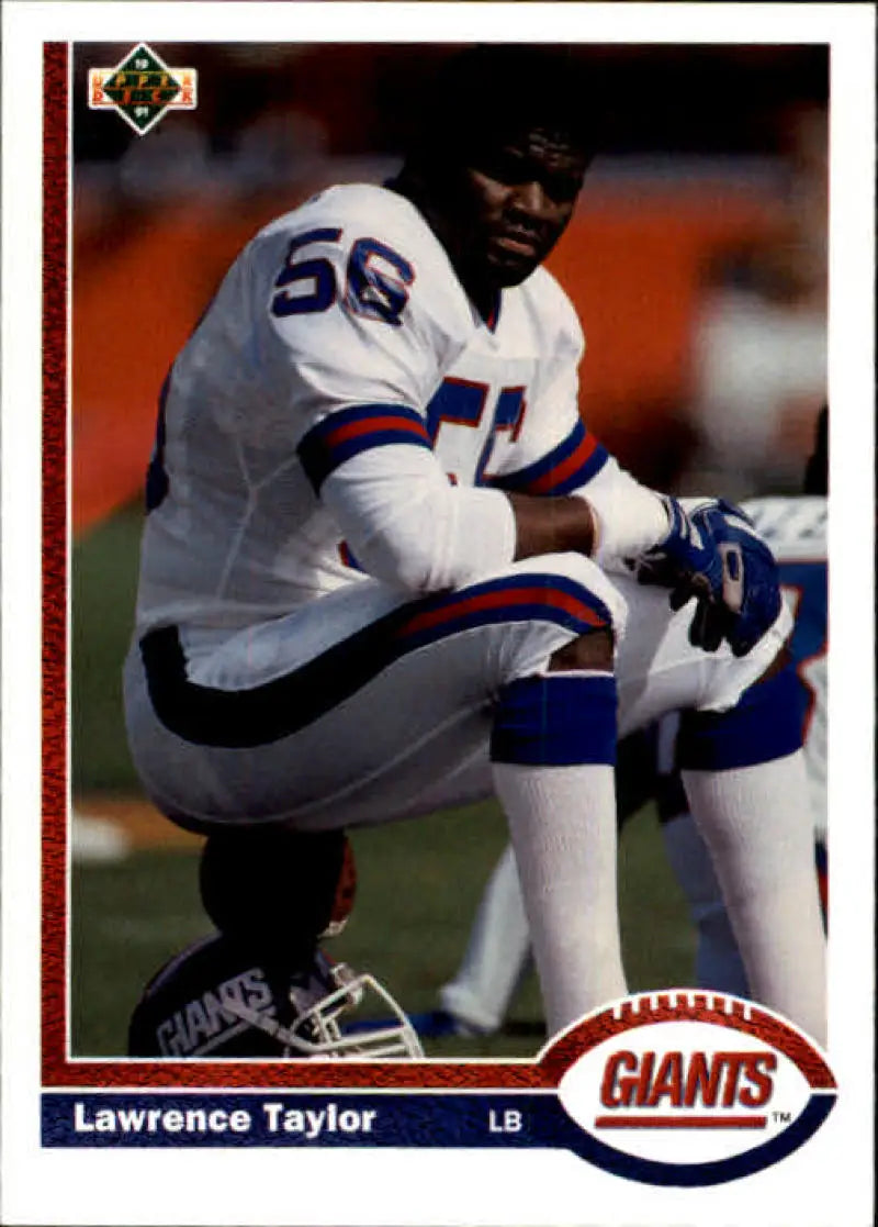 1991 Upper Deck #445 Lawrence Taylor NM-MT New York Giants Football Card - Football Card Single