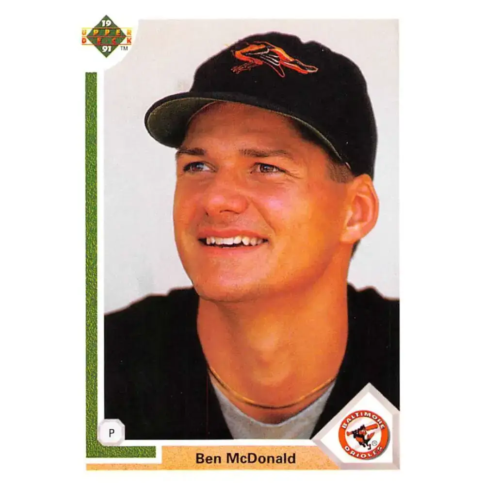 1991 Upper Deck #446 Ben McDonald EX Excellent Baltimore Orioles Baseball Card - Baseball Card Single