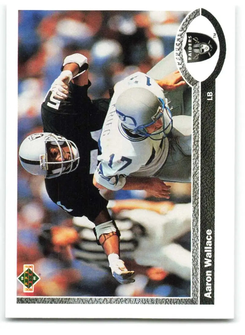 1991 Upper Deck #448 Aaron Wallace NM-MT Los Angeles Raiders Football Card - Football Card Single
