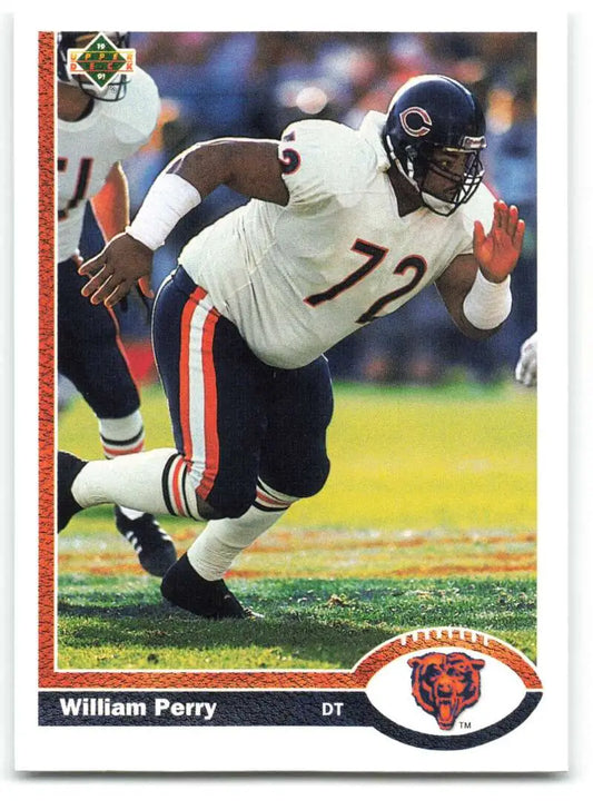 1991 Upper Deck #45 William Perry NM-MT Chicago Bears Football Card - Football Card Single