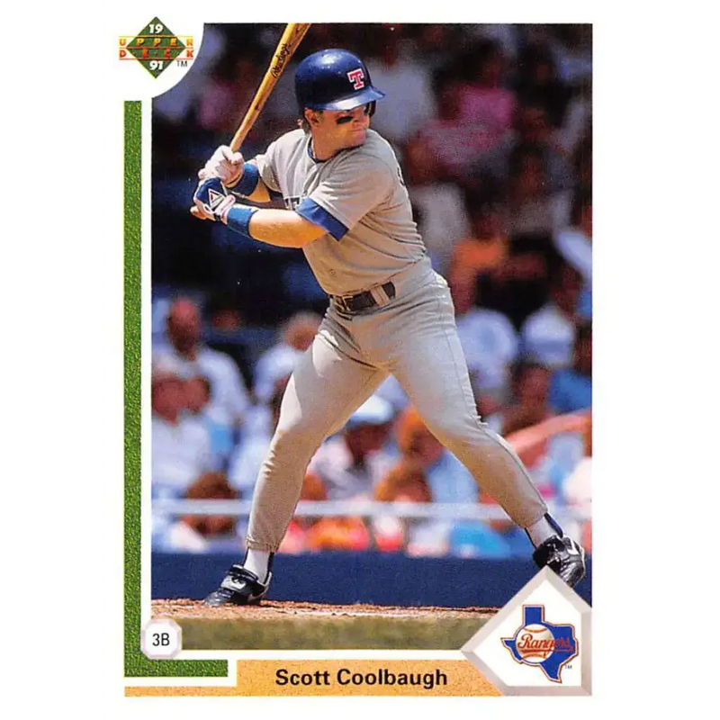 1991 Upper Deck #451 Scott Coolbaugh EX Excellent Texas Rangers Baseball Card - Baseball Card Single