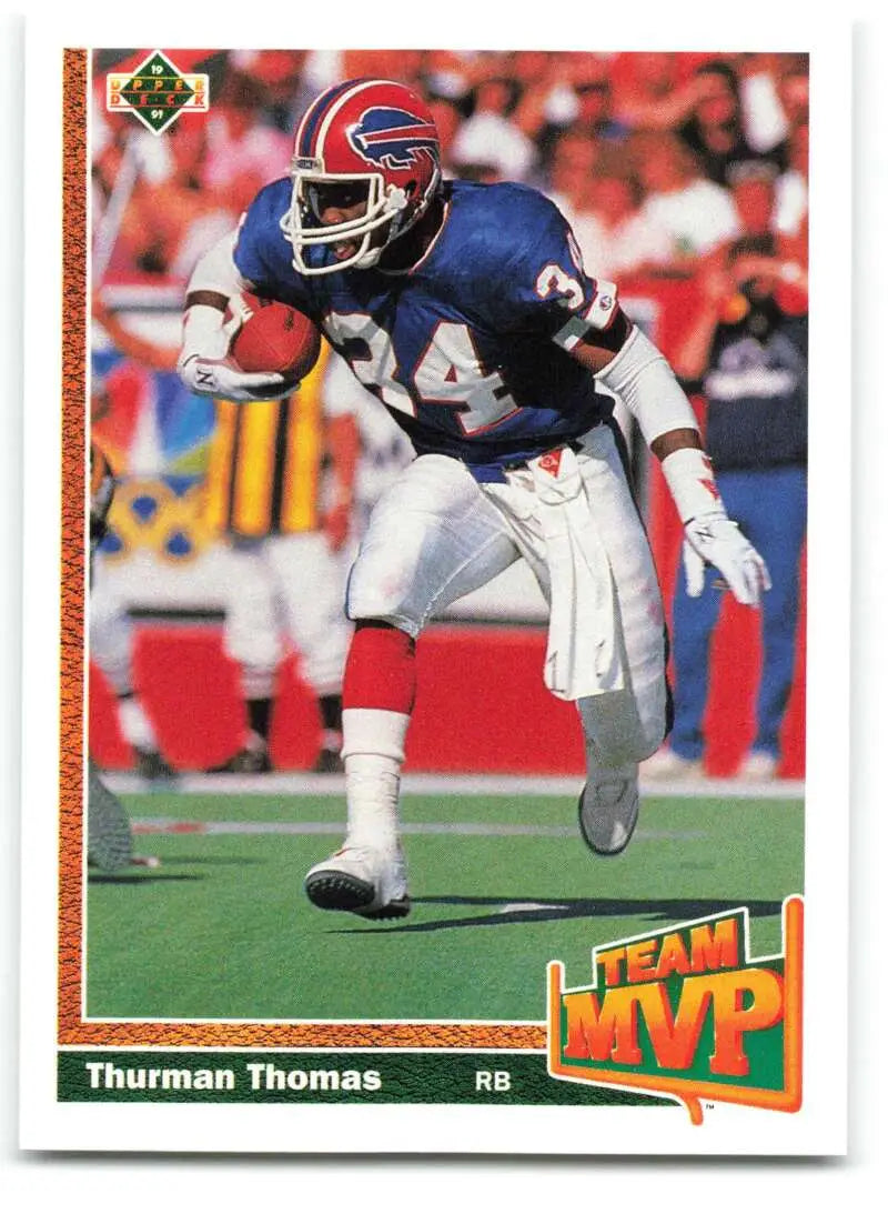 1991 Upper Deck #452 Thurman Thomas NM-MT Buffalo Bills Football Card - Football Card Single
