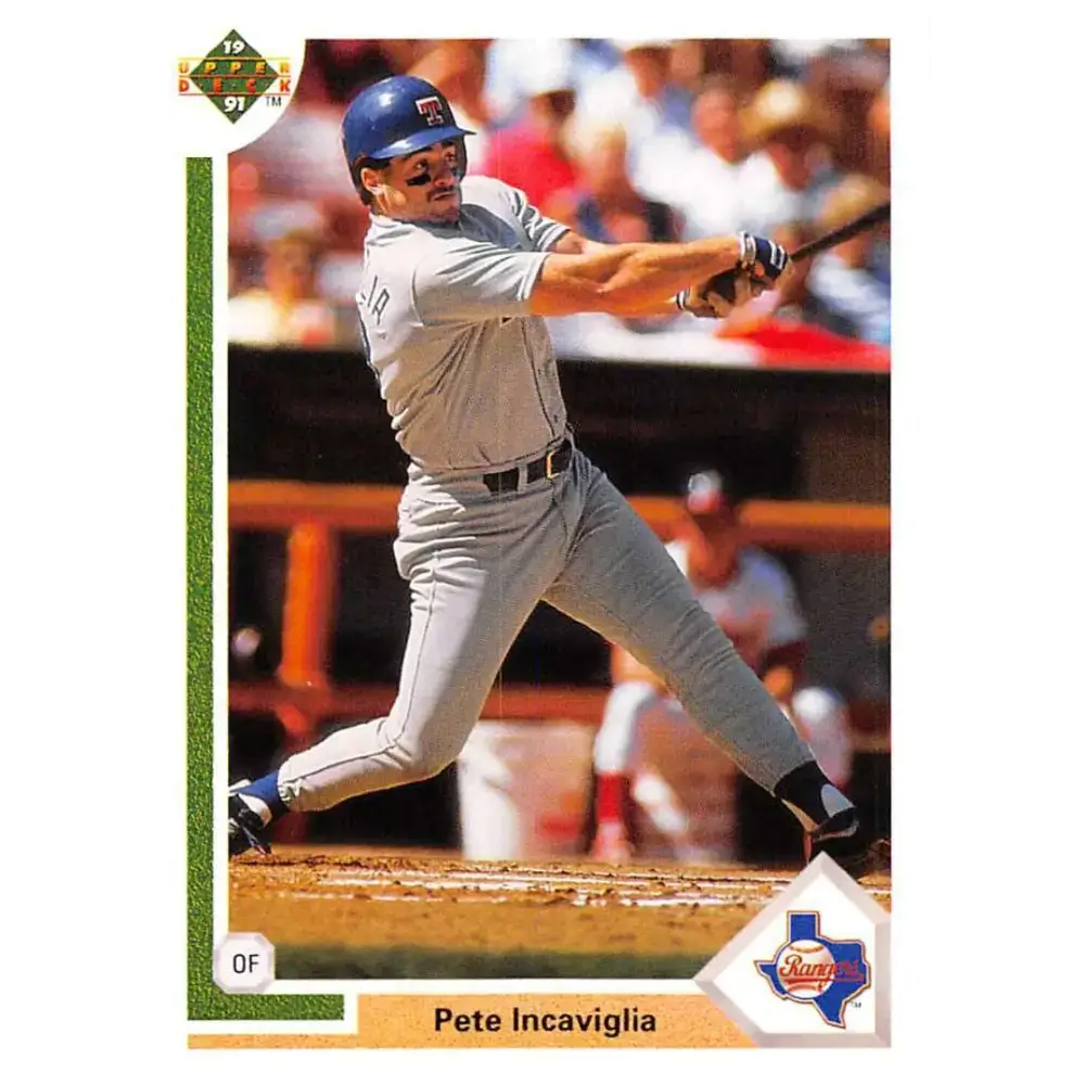 1991 Upper Deck #453 Pete Incaviglia NM-MT Texas Rangers Baseball Card - Baseball Card Single