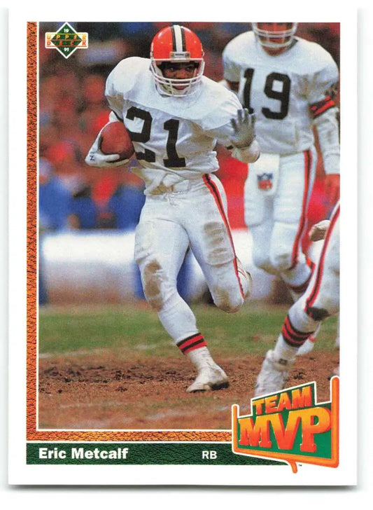 1991 Upper Deck #455 Eric Metcalf NM-MT Cleveland Browns Football Card - Football Card Single