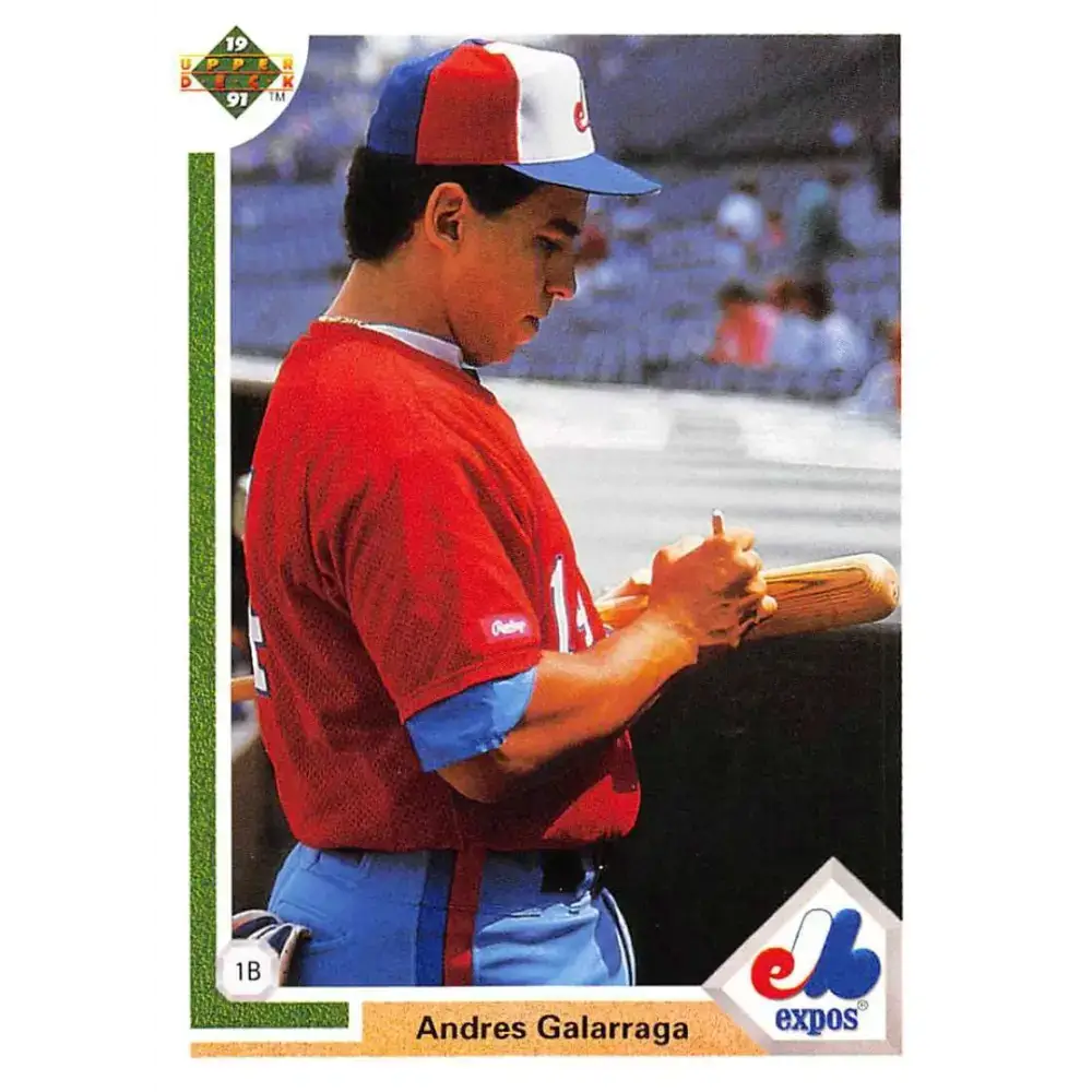 1991 Upper Deck #456 Andres Galarraga NM-MT Montreal Expos Baseball Card - Baseball Card Single