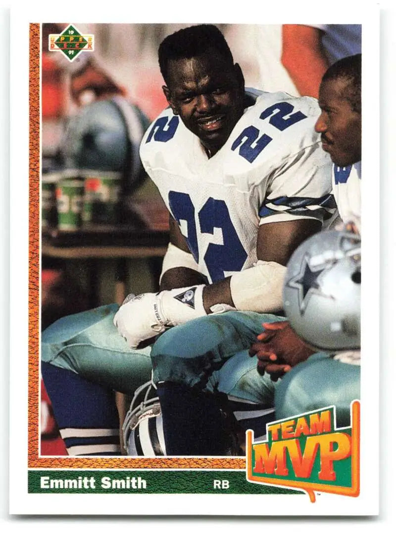 1991 Upper Deck #456 Emmitt Smith NM-MT Dallas Cowboys Football Card - Football Card Single