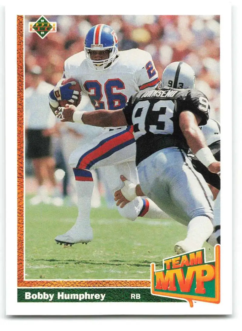1991 Upper Deck #457 Bobby Humphrey NM-MT Denver Broncos Football Card - Football Card Single