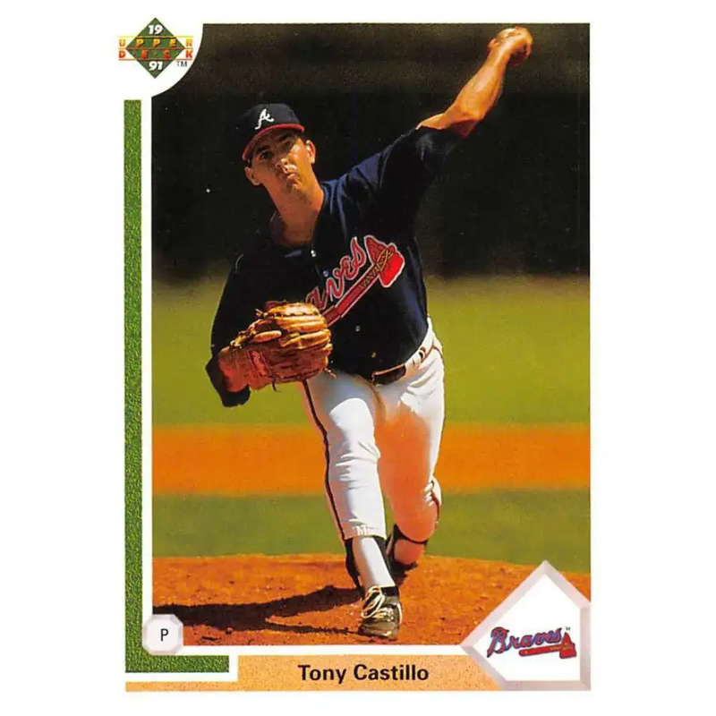 1991 Upper Deck #458 Tony Castillo NM-MT Atlanta Braves Baseball Card - Baseball Card Single