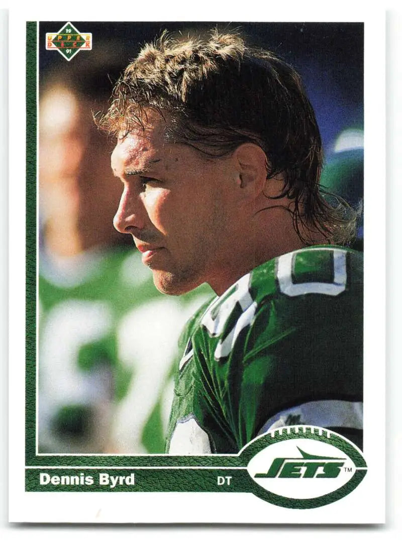 1991 Upper Deck #46 Dennis Byrd NM-MT New York Jets Football Card - Football Card Single