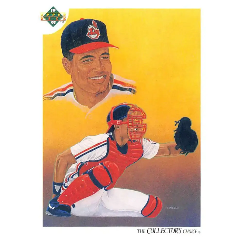 1991 Upper Deck #46 Sandy Alomar Jr. EX Excellent Cleveland Indians Baseball Card - Baseball Card Single