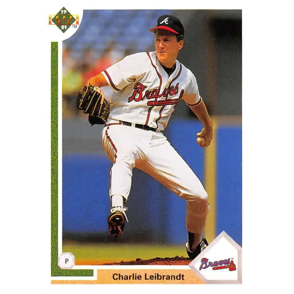 1991 Upper Deck #460 Charlie Leibrandt NM-MT Atlanta Braves Baseball Card - Baseball Card Single