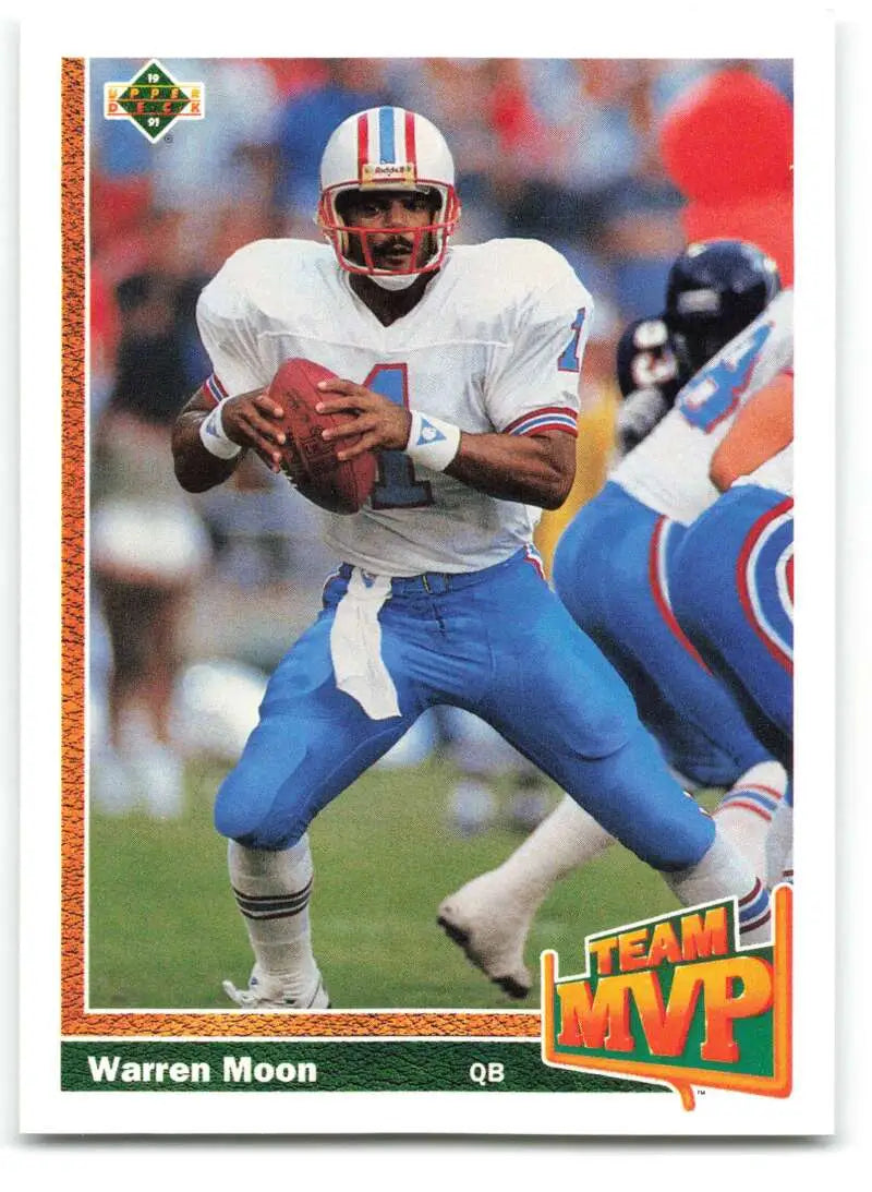 1991 Upper Deck #460 Warren Moon NM-MT Houston Oilers Football Card - Football Card Single