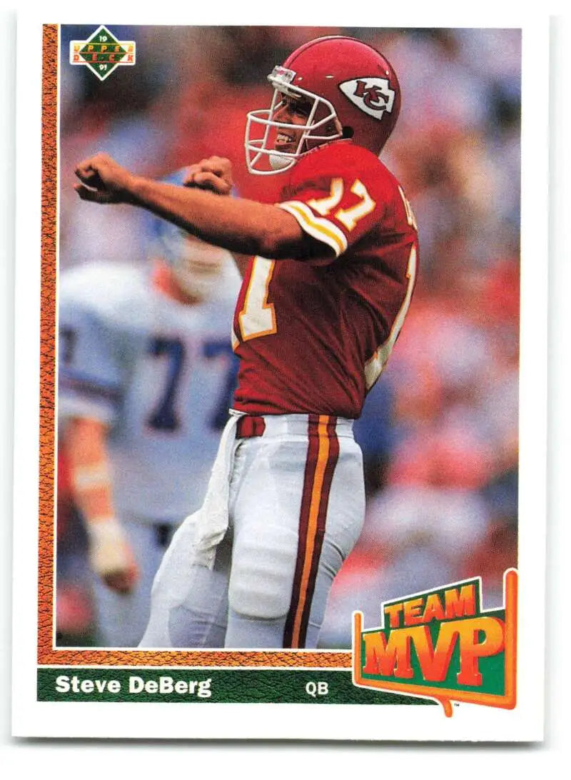 1991 Upper Deck #462 Steve DeBerg NM-MT Kansas City Chiefs Football Card - Football Card Single