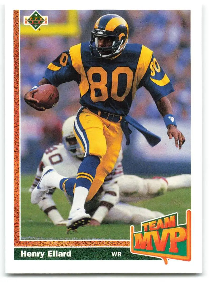 1991 Upper Deck #464 Henry Ellard NM-MT Los Angeles Rams Football Card - Football Card Single