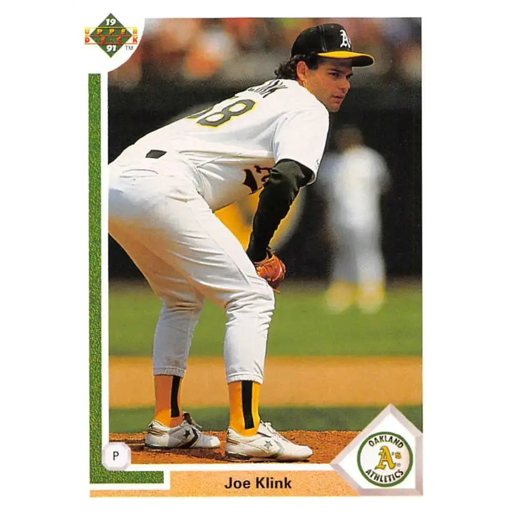 1991 Upper Deck #468 Joe Klink NM-MT Oakland Athletics Baseball Card - Baseball Card Single