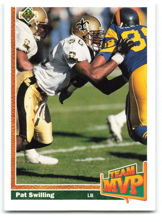 1991 Upper Deck #468 Pat Swilling NM-MT New Orleans Saints Football Card - Football Card Single