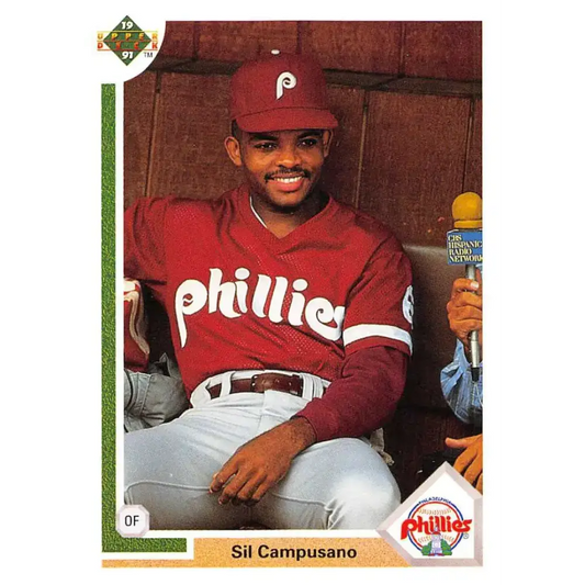 1991 Upper Deck #469 Sil Campusano NM-MT Philadelphia Phillies Baseball Card - Baseball Card Single