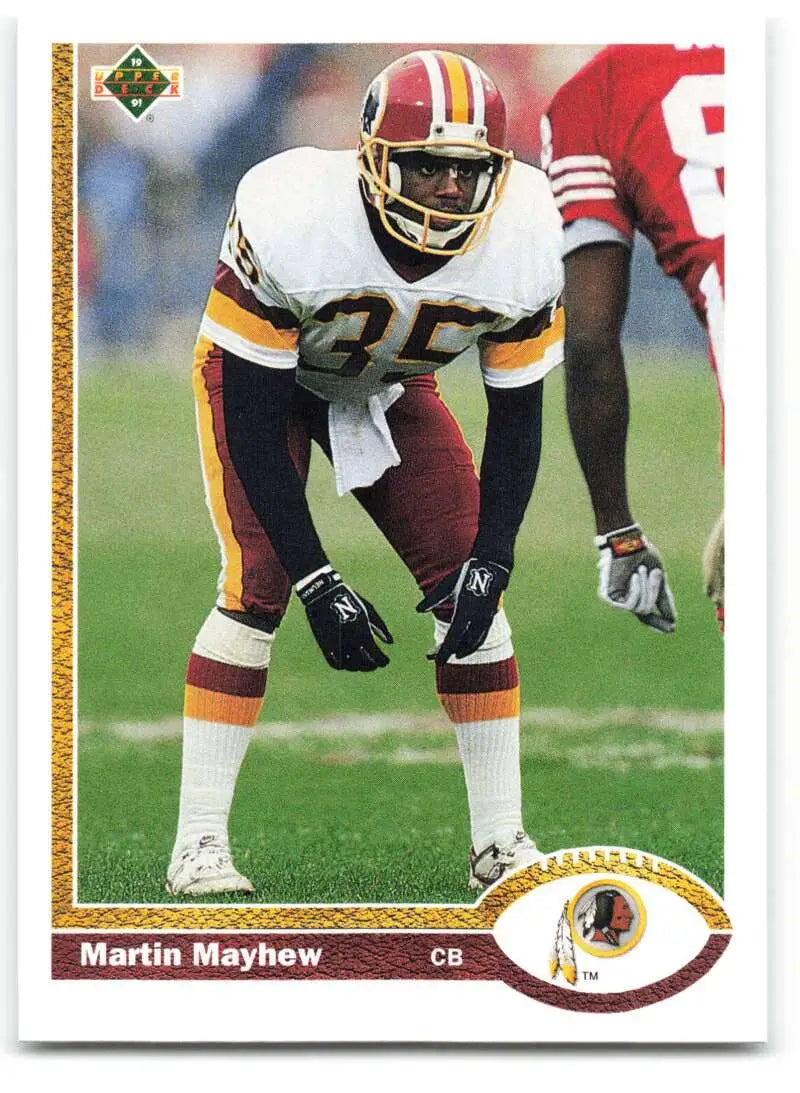 1991 Upper Deck #47 Martin Mayhew NM-MT Washington Redskins Football Card - Football Card Single