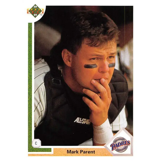1991 Upper Deck #470 Mark Parent EX Excellent San Diego Padres Baseball Card - Baseball Card Single