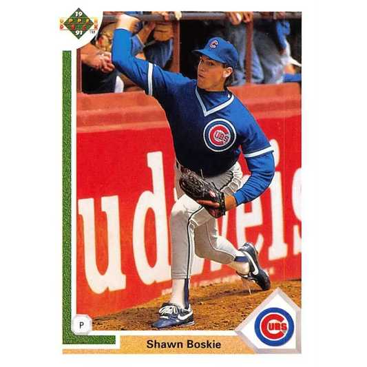 1991 Upper Deck #471 Shawn Boskie UER NM-MT Chicago Cubs Baseball Card - Baseball Card Single