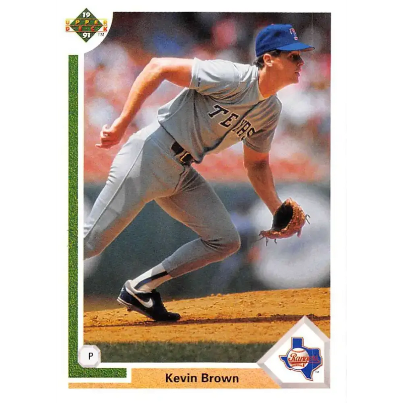1991 Upper Deck #472 Kevin Brown EX Excellent Texas Rangers Baseball Card - Baseball Card Single