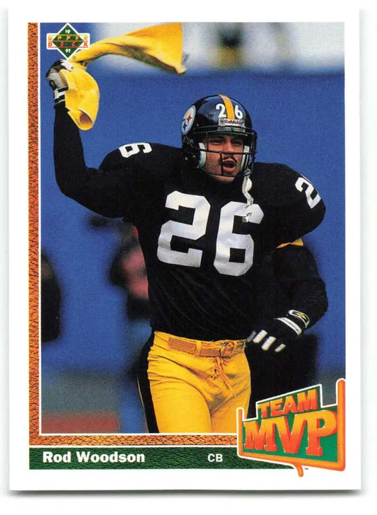 1991 Upper Deck #473 Rod Woodson NM-MT Pittsburgh Steelers Football Card - Football Card Single