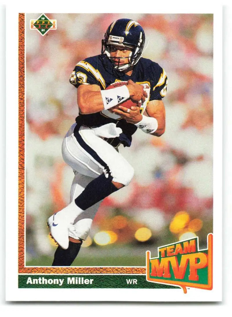 1991 Upper Deck #474 Anthony Miller NM-MT San Diego Chargers Football Card - Football Card Single