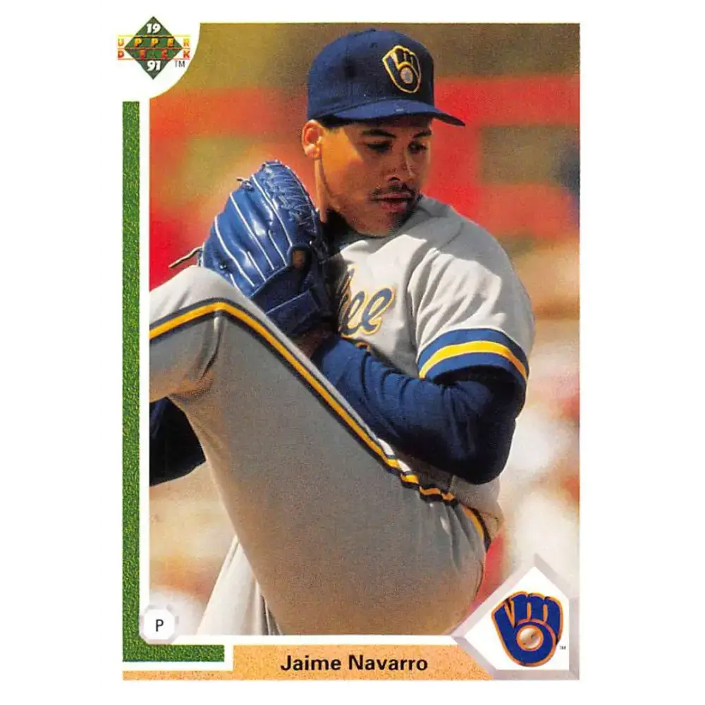 1991 Upper Deck #476 Jaime Navarro EX Excellent Milwaukee Brewers Baseball Card - Baseball Card Single
