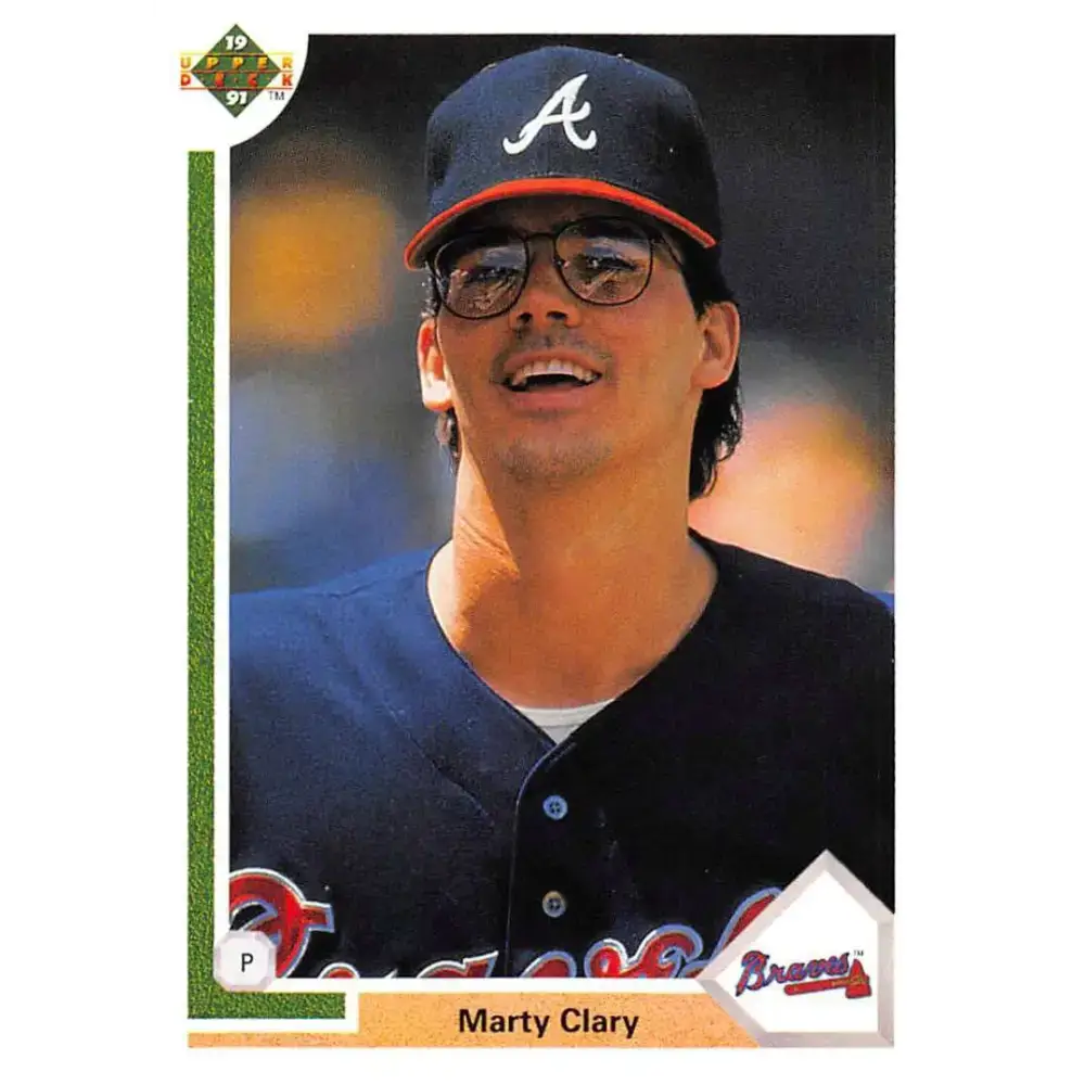 1991 Upper Deck #478 Marty Clary EX Excellent Atlanta Braves Baseball Card - Baseball Card Single