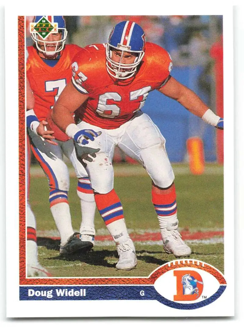 1991 Upper Deck #479 Doug Widell NM-MT Denver Broncos Football Card - Football Card Single