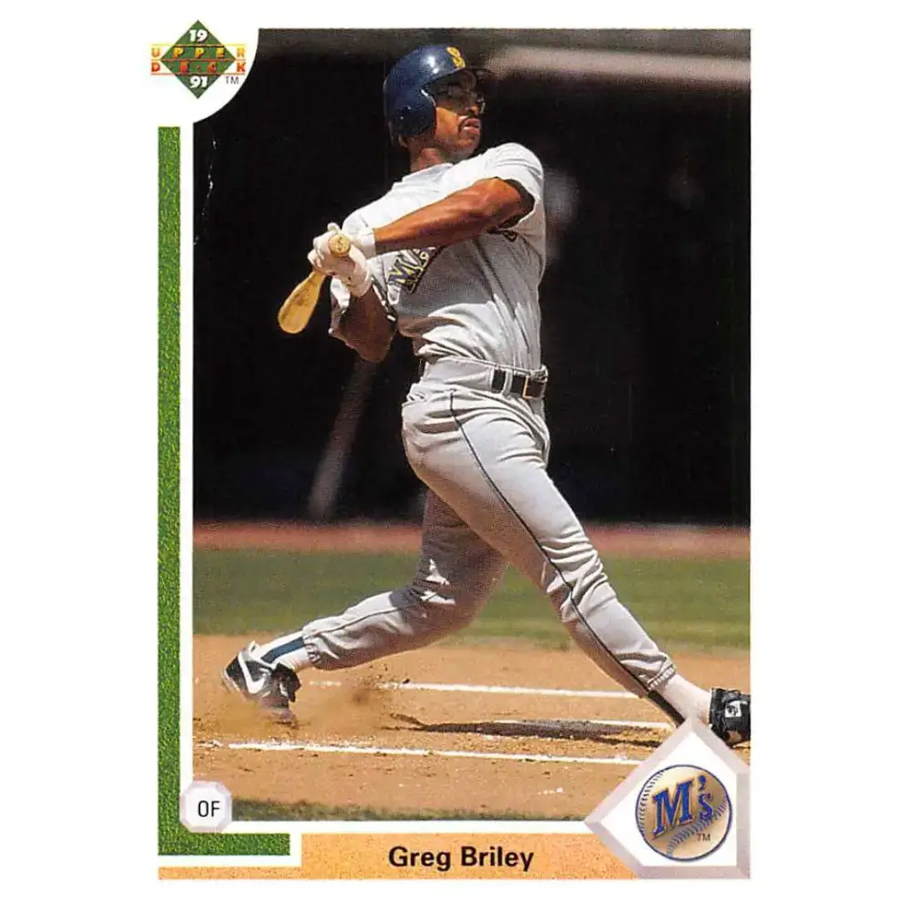 1991 Upper Deck #479 Greg Briley EX Excellent Seattle Mariners Baseball Card