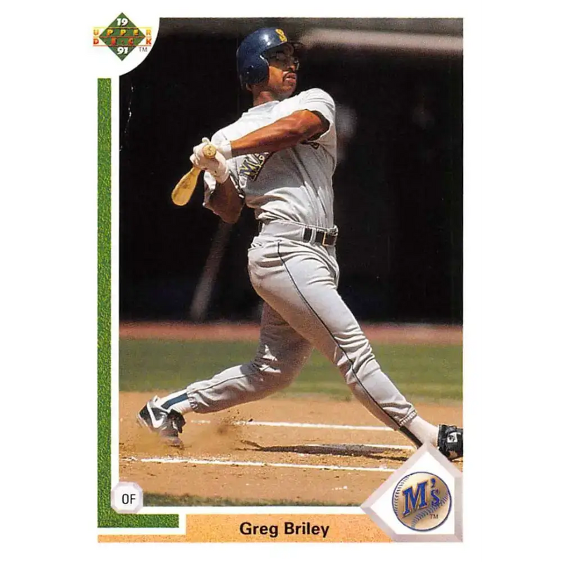 1991 Upper Deck #479 Greg Briley EX Excellent Seattle Mariners Baseball Card